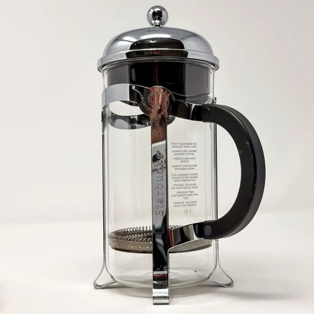 Starbucks Barista French Press 8 Cup Glass and Stainless Steel Coffee Maker EUC! - Picture 3 of 6